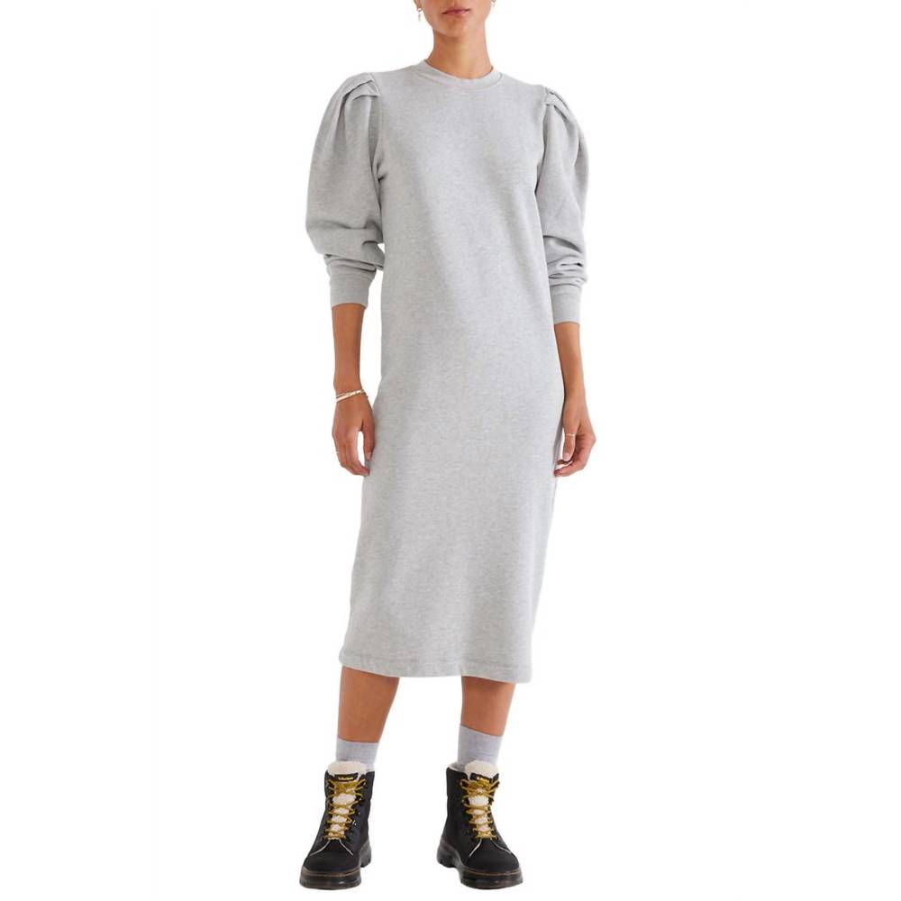 NEW ETICA brisa knit dress in heather grey